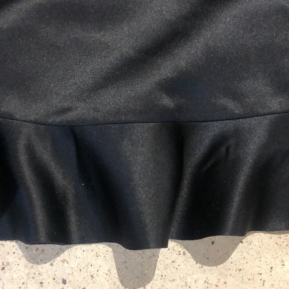 Paskal AW/15 Black Frilled Charmeuse A-Line Skirt - Picture 6 of 11